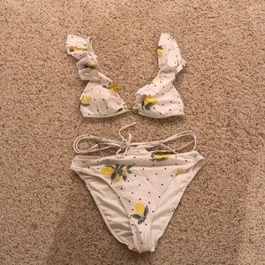 Lemon print bikini